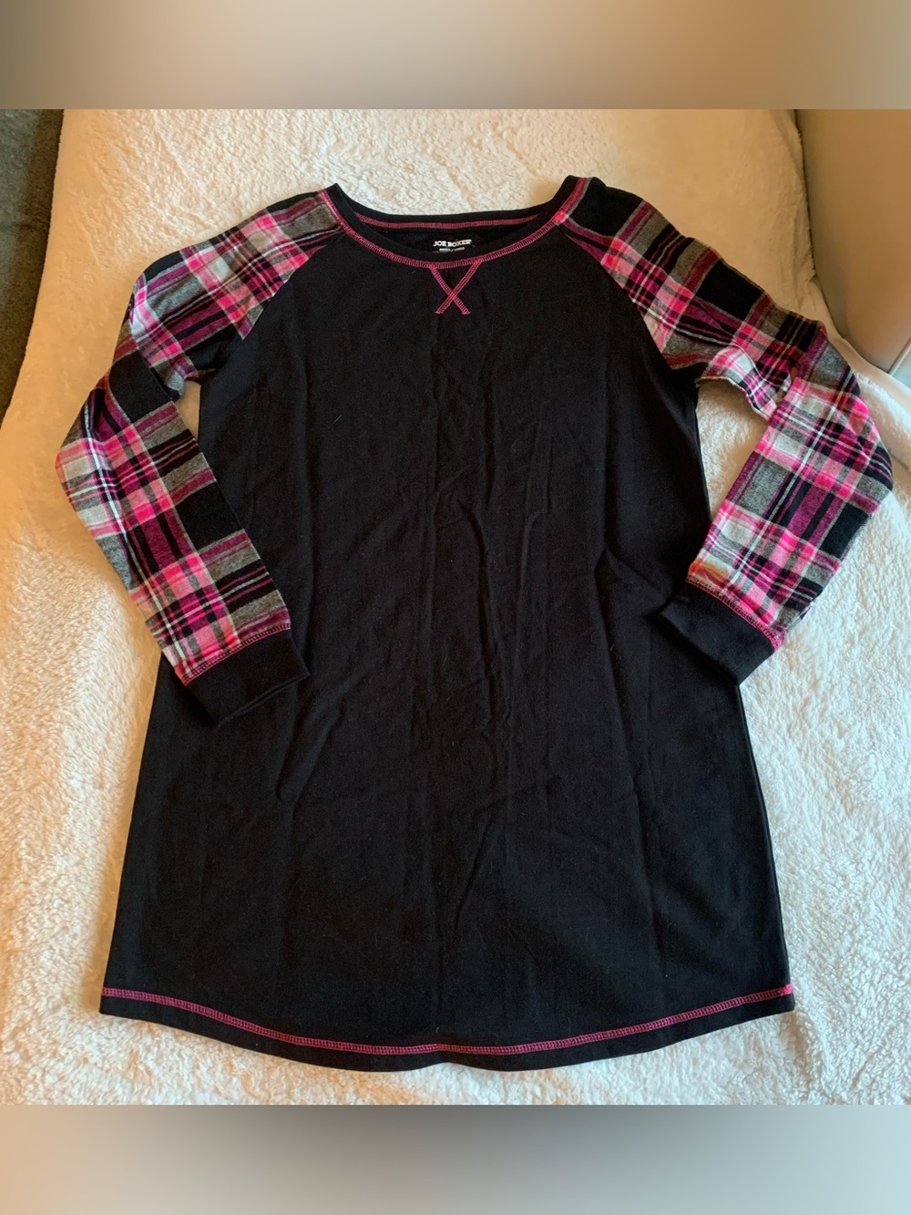 Joe Boxer Women's Long Sleeve Pajama Dress / Nightgown size small